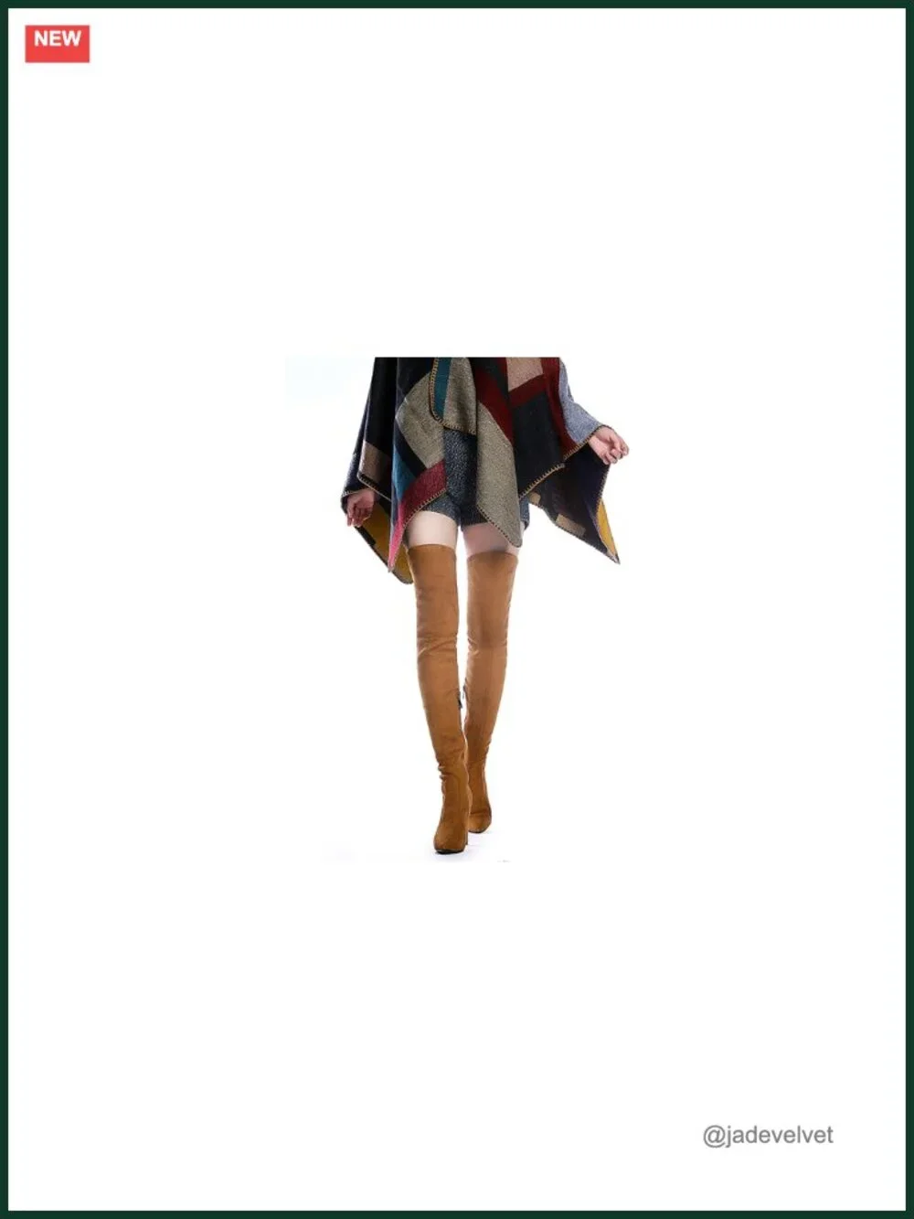 Women's Stretch Suede Chunky Heel Over-the-Knee Boots Thigh High